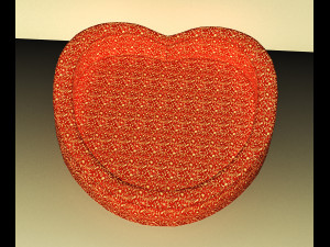 Htart style Bed 3D Model