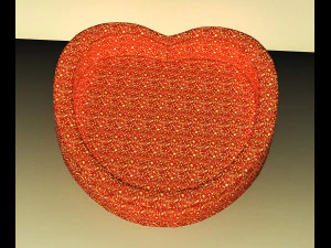 Htart style Bed 3D Model