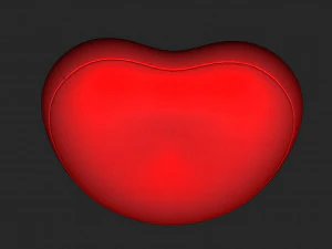 Htart style Bed 3D Model