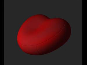 Htart style Bed 3D Model