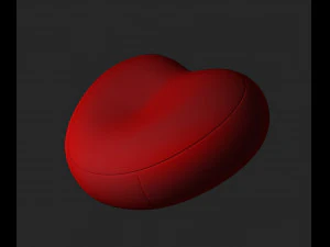 Htart style Bed 3D Model