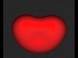 Htart style Bed 3D Model