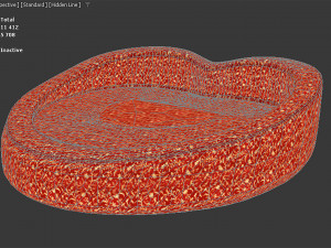 Htart style Bed 3D Model