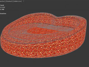 Htart style Bed 3D Model