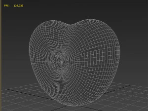 Htart style Bed 3D Model