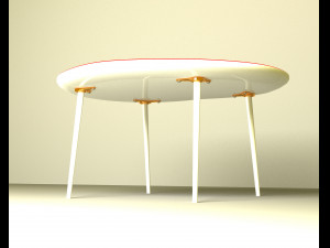 Chair Table 3D Model