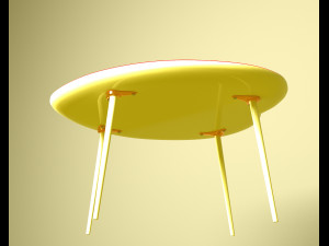 Chair Table 3D Model