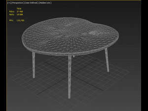 Chair Table 3D Model