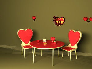 Heart Cafe Modèle 3D