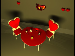 Heart Cafe Modèle 3D