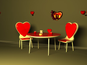 Heart Cafe Modèle 3D