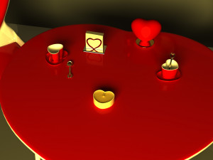 Heart Cafe Modèle 3D