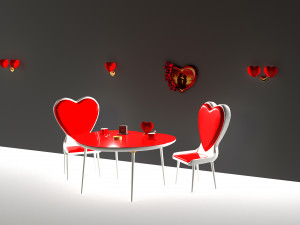 Heart Cafe Modèle 3D