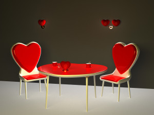 Heart Cafe Modèle 3D