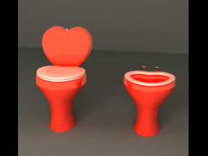 Toilet floor-standing Modello 3D