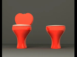 Toilet floor-standing 3D Model
