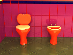 Toilet floor-standing Modello 3D