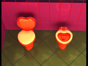Toilet floor-standing Modello 3D