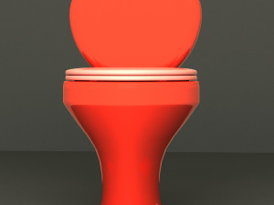 Toilet floor-standing Modello 3D