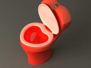 Toilet floor-standing Modello 3D