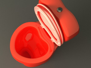 Toilet floor-standing Modello 3D