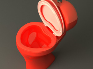 Toilet floor-standing Modello 3D