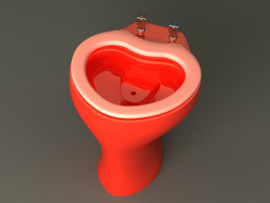 Toilet floor-standing Modello 3D