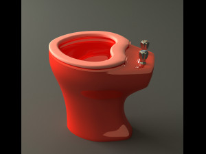 Toilet floor-standing Modello 3D