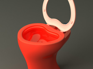 Toilet floor-standing Modello 3D