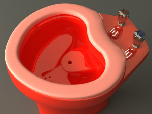 Toilet floor-standing Modello 3D