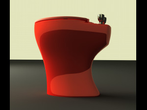 Toilet floor-standing Modello 3D