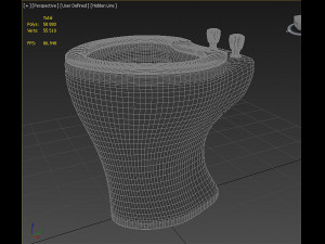 Toilet floor-standing Modello 3D