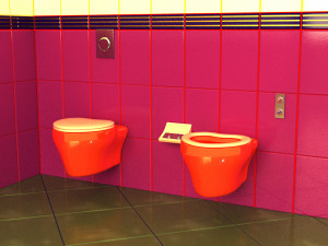 Wall-mounted toilet 3D Model