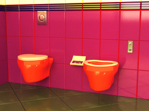 Wall-mounted toilet 3D 模型