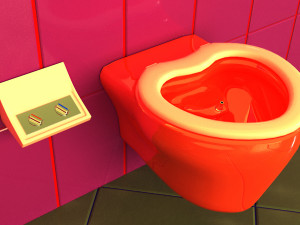 Wall-mounted toilet 3D 模型