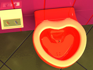 Wall-mounted toilet 3D 模型