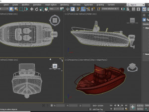 two tarahan ship models Model 3D