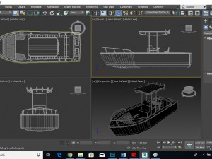 two tarahan ship models Model 3D