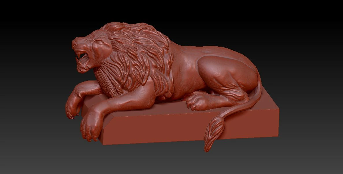 lion 3D Model .c4d .max .obj .3ds .fbx .stl .blend