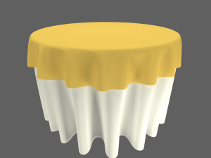 restaurant table banquet gold 3D Модель