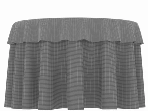 restaurant table banquet gold 3D Model