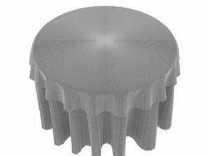 restaurant table banquet gold 3D Model
