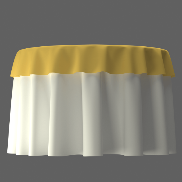 restaurant table banquet gold 3D Модель .c4d .max .obj .3ds .fbx .stl .blend 