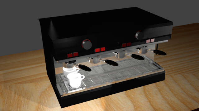 coffee machine Model 3D .c4d .max .obj .3ds .fbx .stl .blend