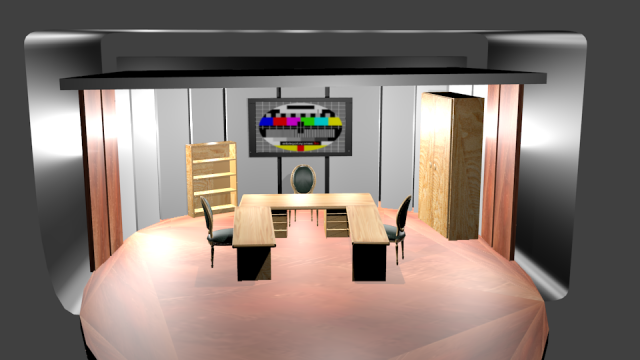 tv studio Model 3D .c4d .max .obj .3ds .fbx .stl .blend