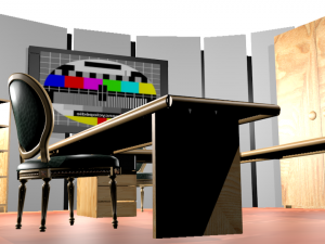 tv studio 3Dモデル