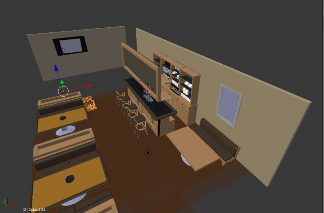 bar 3D Model .c4d .max .obj .3ds .fbx .stl .blend 