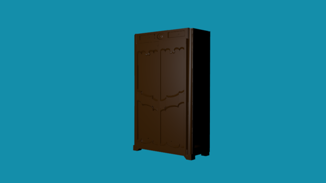 wardrobe Model 3D .c4d .max .obj .3ds .fbx .stl .blend 