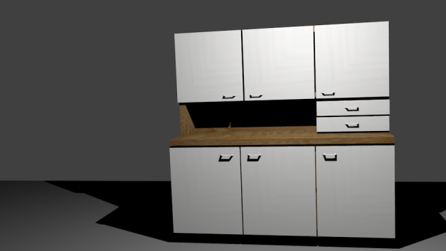kitchen furniture Modelo 3D .c4d .max .obj .3ds .fbx .stl .blend 