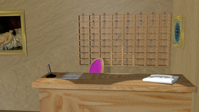 reception Model 3D .c4d .max .obj .3ds .fbx .stl .blend 